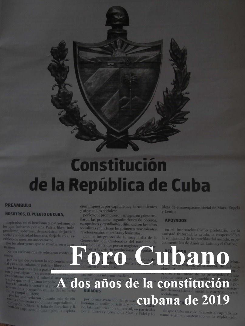					Ver Vol. 4 Núm. 36 (2021): A dos años de la constitución cubana de 2019.
				